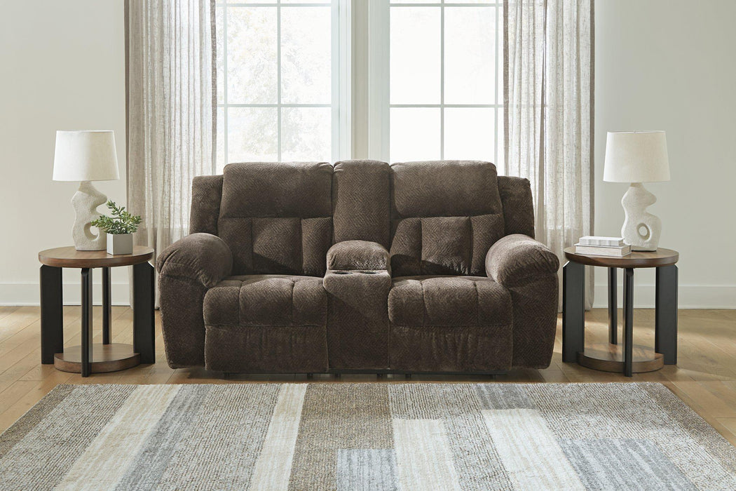 Frohn Reclining Loveseat with Console - MR ZEE FURNITURE