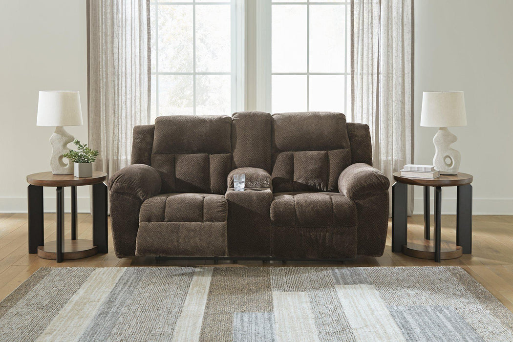 Frohn Reclining Loveseat with Console - MR ZEE FURNITURE