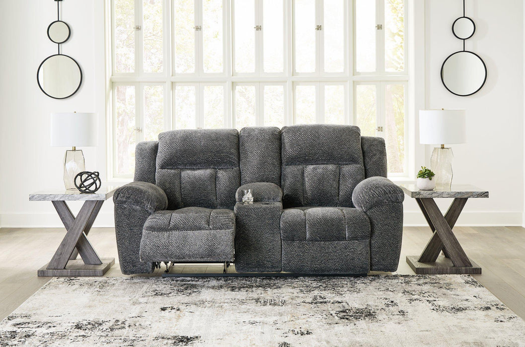 Frohn Reclining Loveseat with Console - MR ZEE FURNITURE