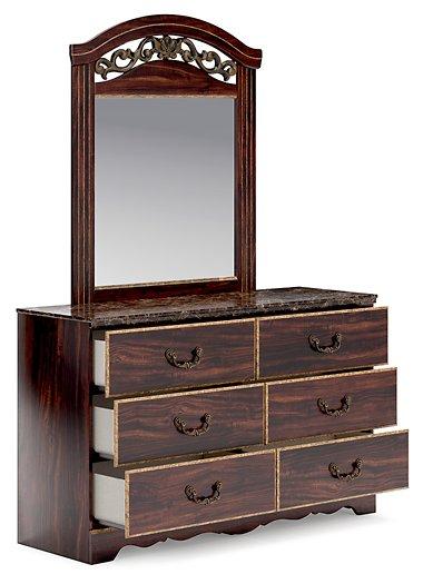 Glosmount Dresser and Mirror - MR ZEE FURNITURE