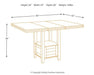 Haddigan Counter Height Dining Extension Table - MR ZEE FURNITURE