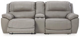 Dunleith 3-Piece Power Reclining Sectional Loveseat with Console - MR ZEE FURNITURE