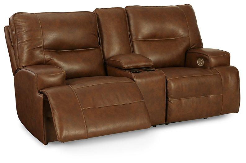 Francesca Power Reclining Loveseat with Console - MR ZEE FURNITURE