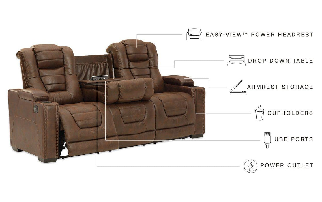 Owner's Box Power Reclining Sofa - MR ZEE FURNITURE