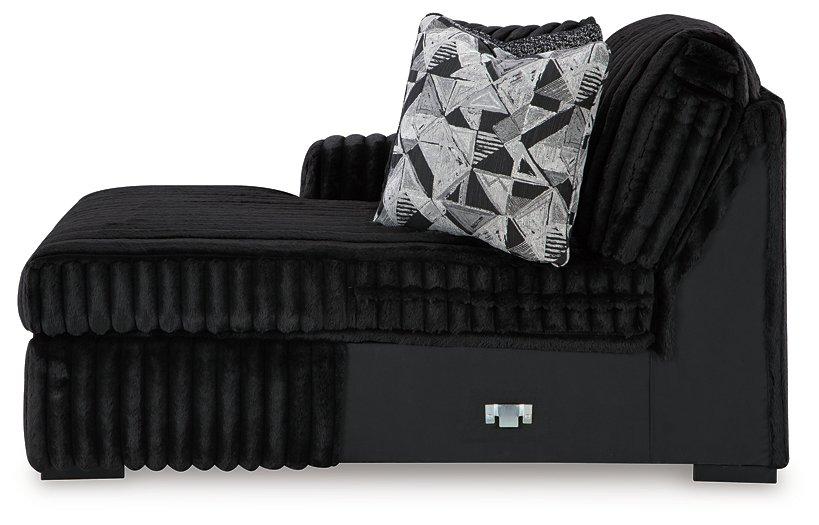 Midnight-Madness Sectional with Chaise - MR ZEE FURNITURE