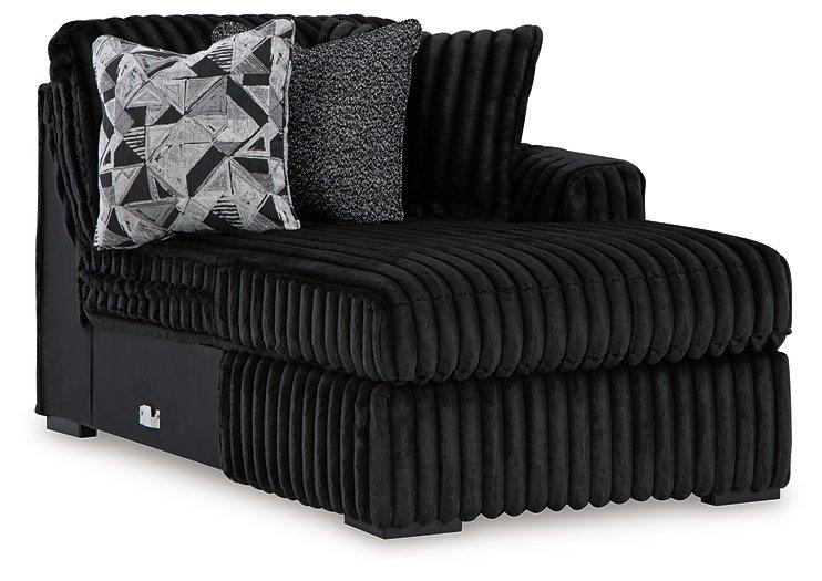 Midnight-Madness Sectional with Chaise - MR ZEE FURNITURE