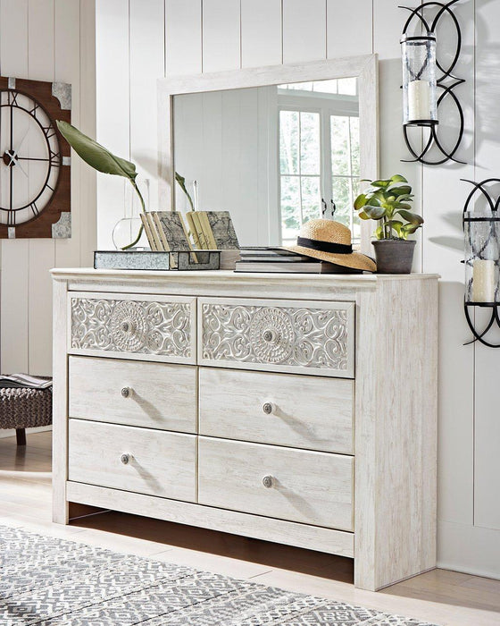 Paxberry Dresser and Mirror - MR ZEE FURNITURE