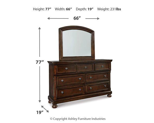 Porter Dresser and Mirror - MR ZEE FURNITURE