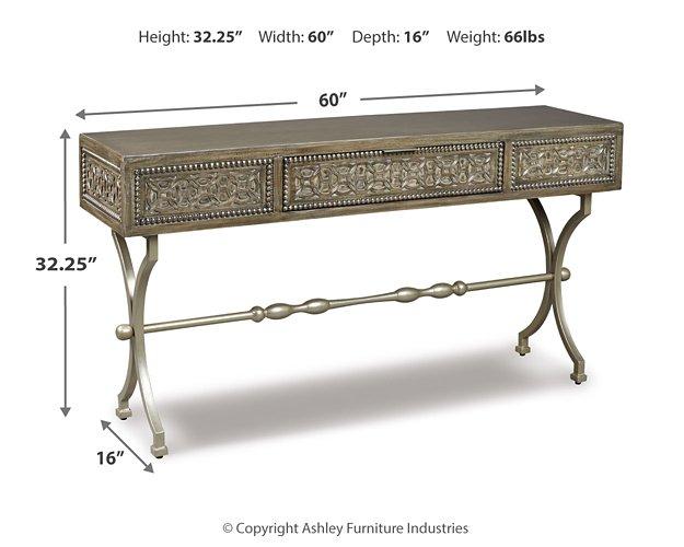 Quinnland Sofa/Console Table - MR ZEE FURNITURE