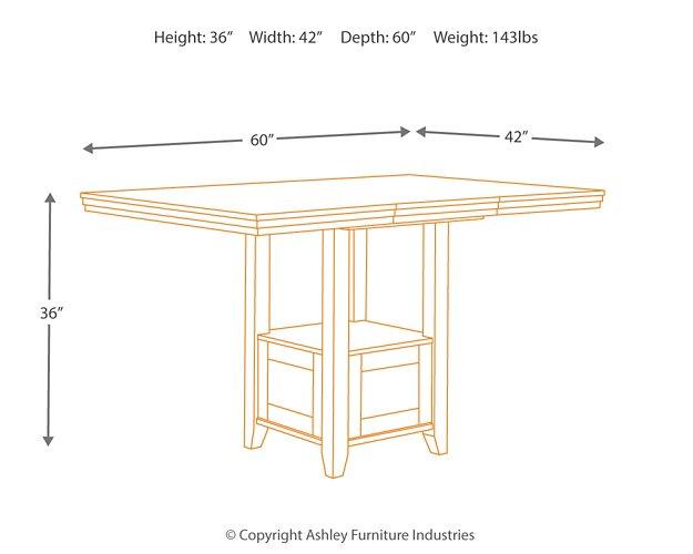 Ralene Counter Height Dining Extension Table - MR ZEE FURNITURE