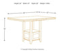 Ralene Counter Height Dining Extension Table - MR ZEE FURNITURE