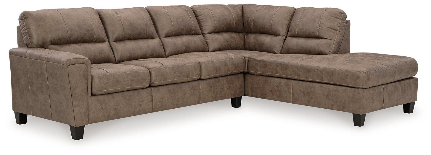 Navi 2-Piece Sectional Sofa Sleeper Chaise - MR ZEE FURNITURE