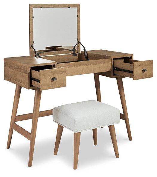 Thadamere Vanity with Stool - MR ZEE FURNITURE