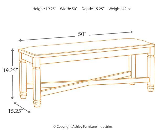 Tyler Creek Dining Bench - MR ZEE FURNITURE