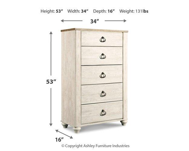 Willowton Chest of Drawers - MR ZEE FURNITURE