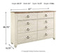 Willowton Dresser - MR ZEE FURNITURE