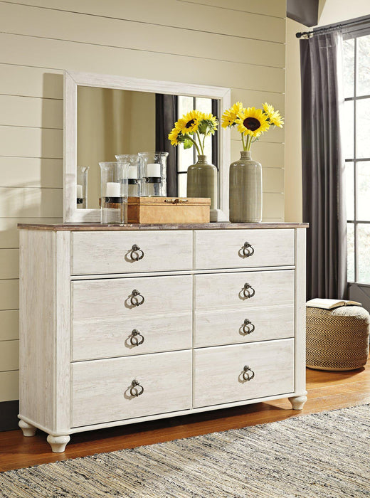 Willowton Dresser and Mirror - MR ZEE FURNITURE