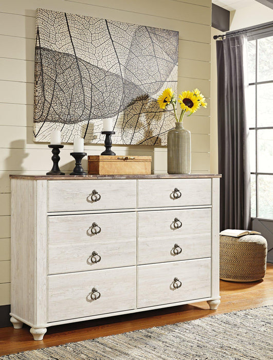 Willowton Dresser and Mirror - MR ZEE FURNITURE