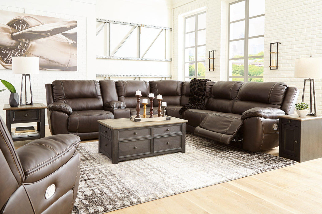 Dunleith 6-Piece Sectional w/ Recliner - MR ZEE FURNITURE