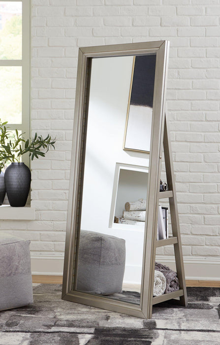 Evesen Floor Standing Mirror with Storage - MR ZEE FURNITURE