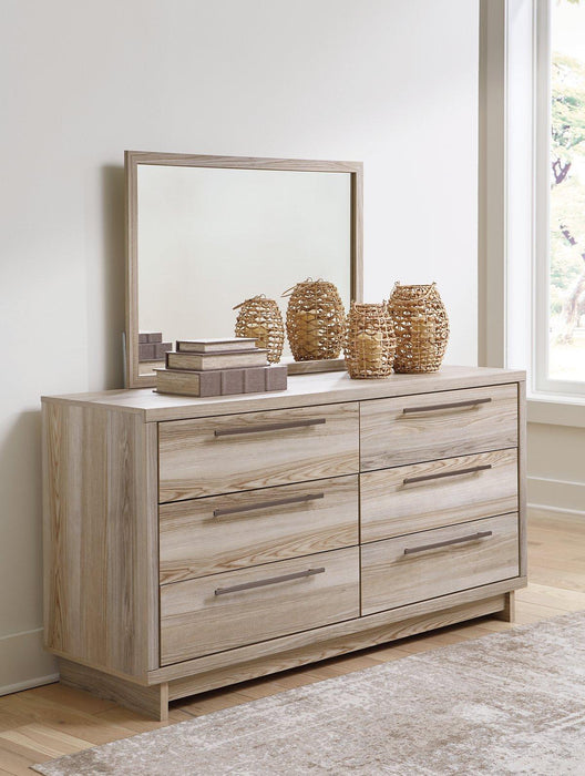 Hasbrick Dresser and Mirror - MR ZEE FURNITURE