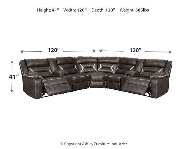 Kincord Power Reclining Sectional - MR ZEE FURNITURE