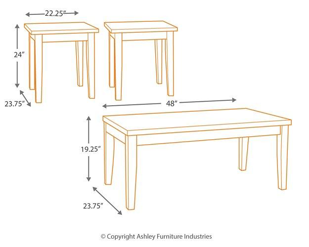 Maysville Table (Set of 3) - MR ZEE FURNITURE