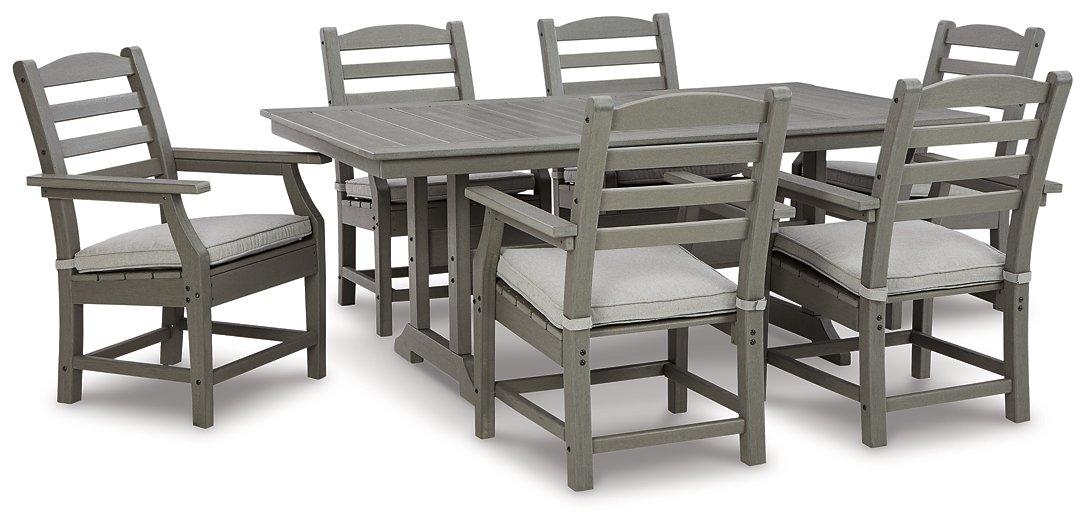 Visola Outdoor Dining Table with 6 Chairs - MR ZEE FURNITURE