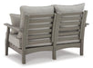 Visola Outdoor Loveseat and Coffee Table - MR ZEE FURNITURE