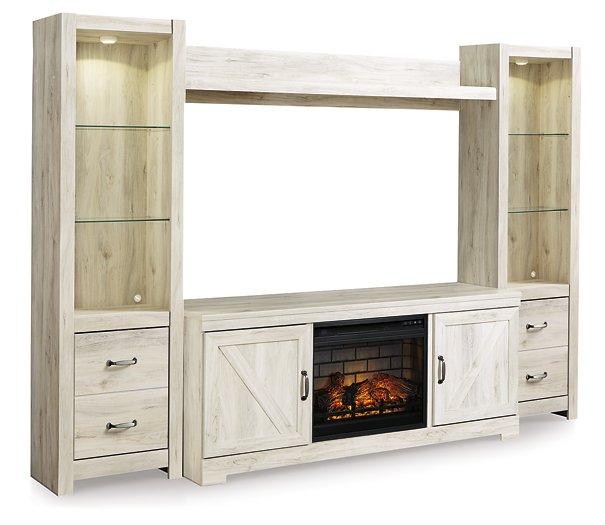 Bellaby 4-Piece Entertainment Center with Electric Fireplace - MR ZEE FURNITURE