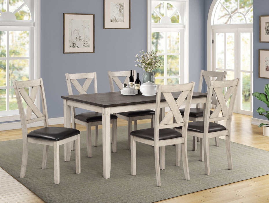 TABLE AND 6 X SIDE CHAIRS - D254-7 image