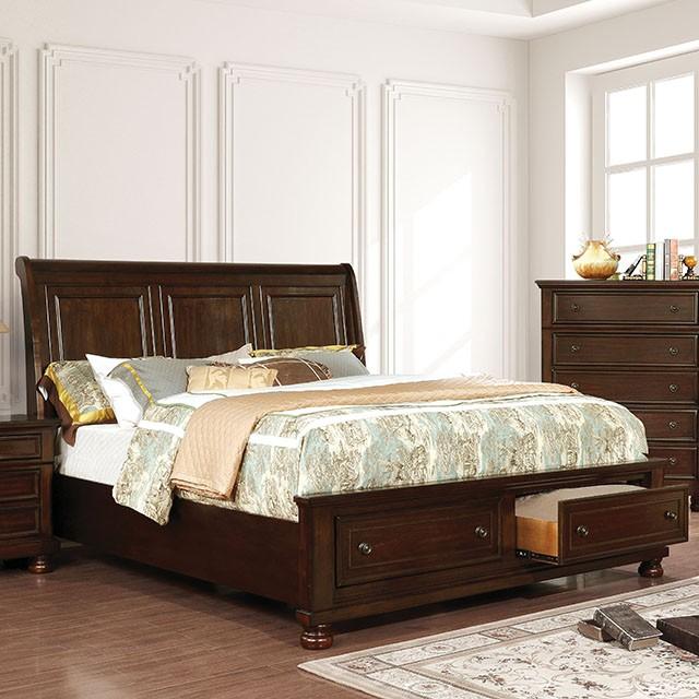 Castor Brown Cherry Queen Bed image