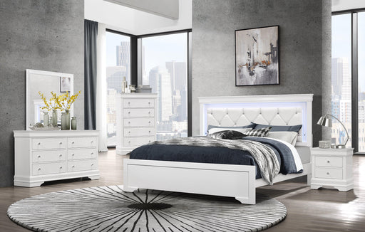 Pompei White Queen 5-Piece Bedroom Set image