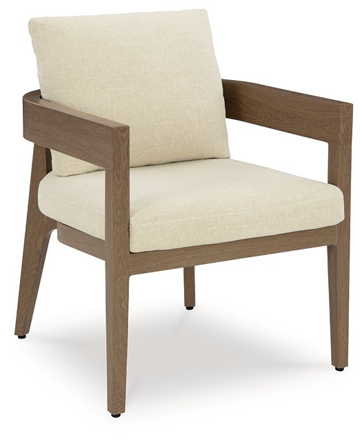 Serene Bay Outdoor Dining Arm Chair with Cushion (Set of 2) - MR ZEE FURNITURE