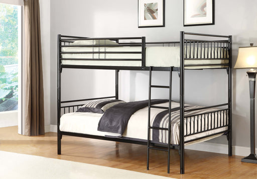 FULL/FULL BLACK METAL BUNKBED - S465 image