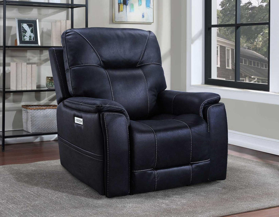 Steve Silver Lexington Triple-Power Media Recliner in Ocean Blue