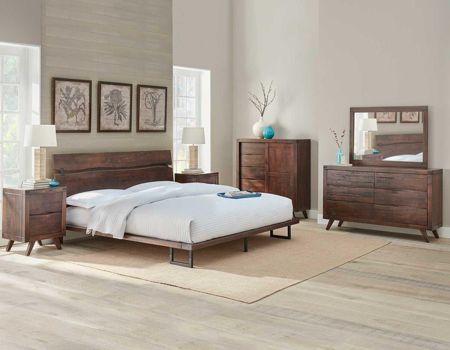 Steve Silver Pasco King Platform Bed in Cocoa