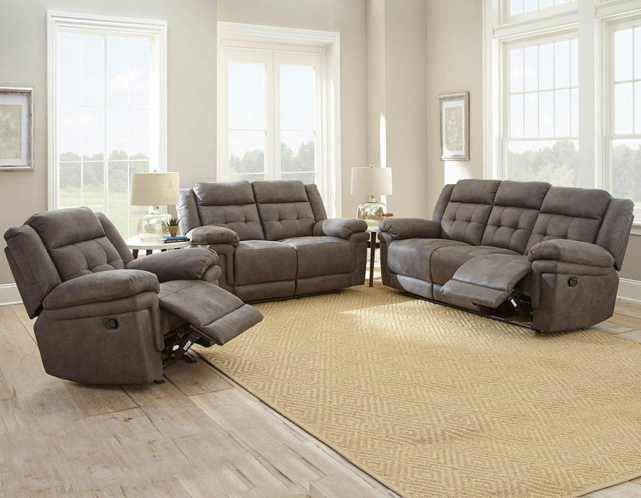 Steve Silver Anastasia Manual Reclining Loveseat in Grey