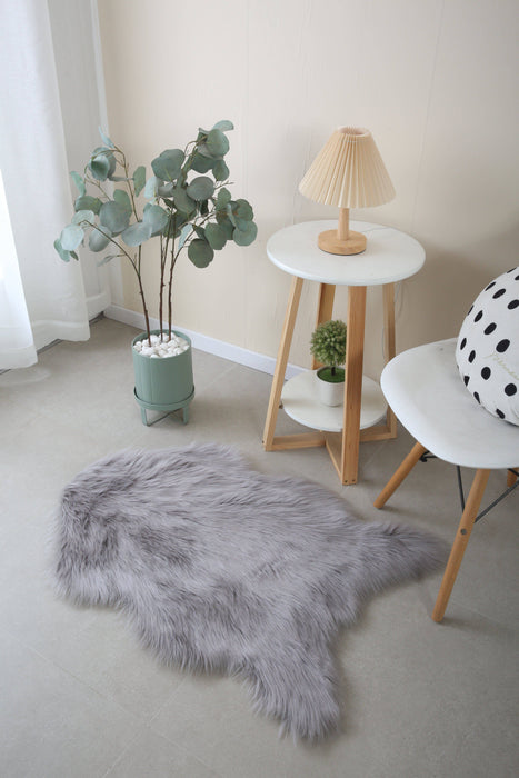 Sheepskin  Grey - Faux Fur Shaggy